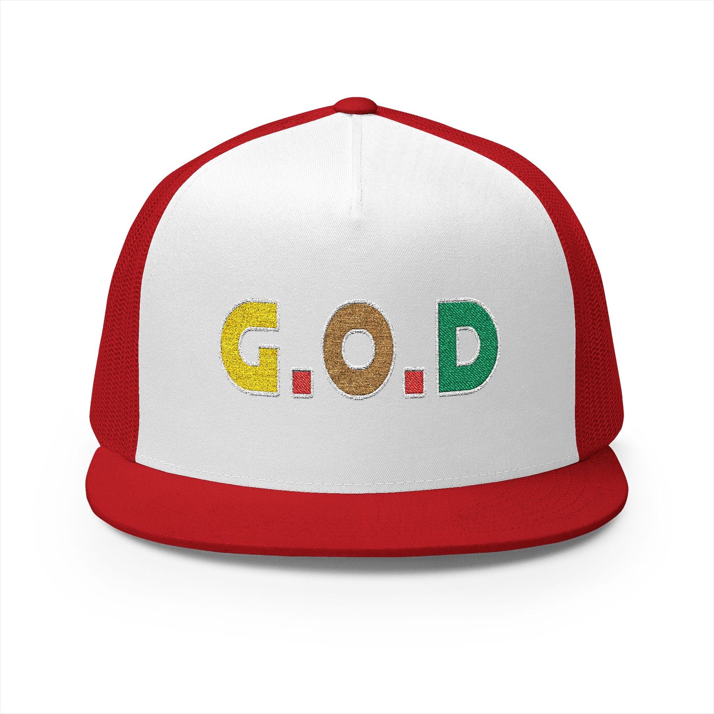 Trucker Cap - Gold Oil & ***** Embroidery Design
