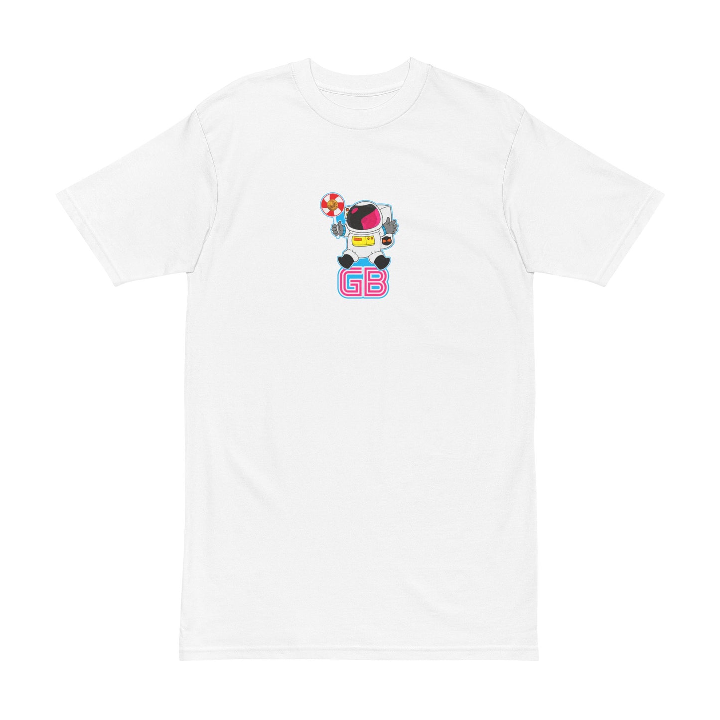 Men's Heavyweight Tee with Space Beaver Design, Streetwear Style