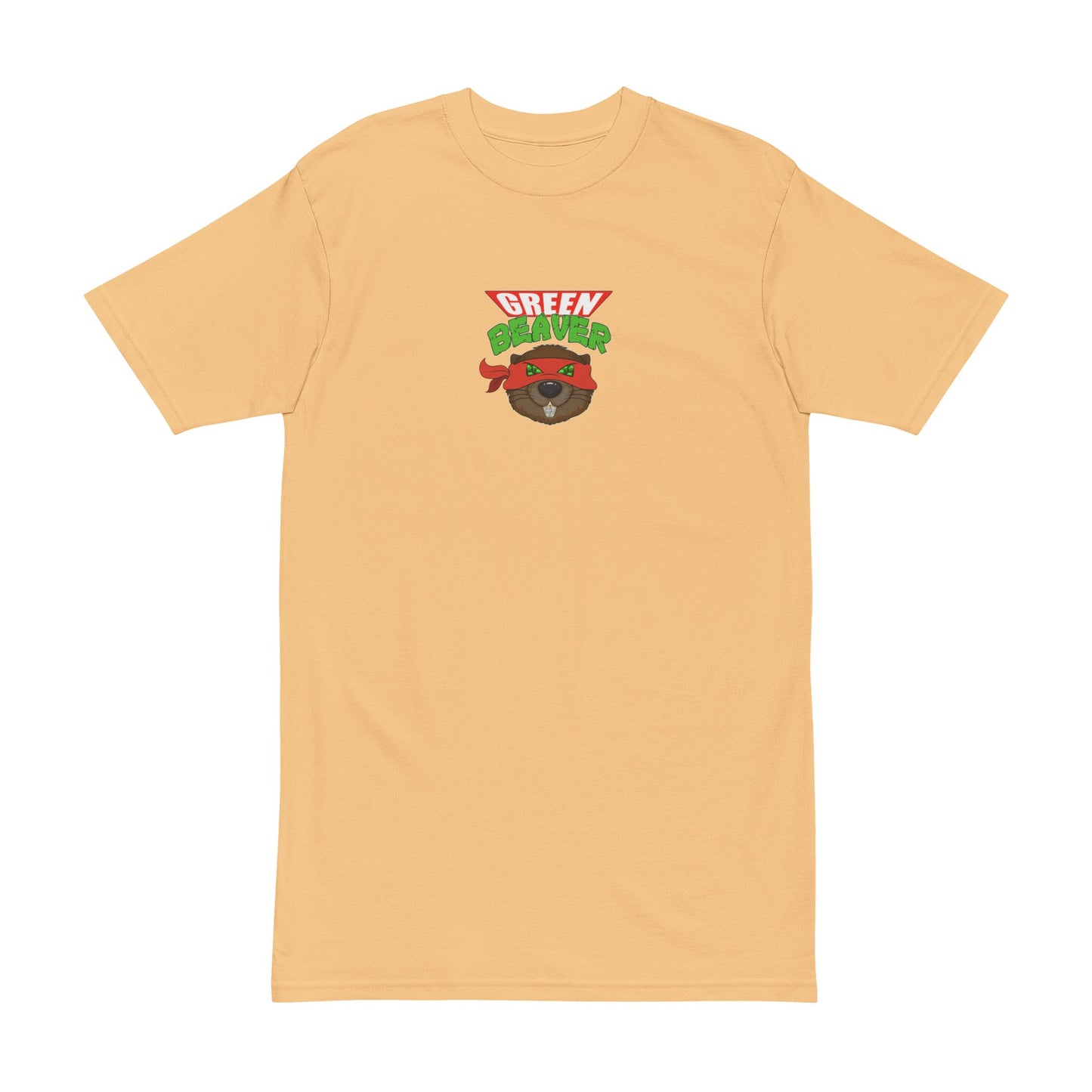 Men's Heavyweight Tee with 'GREENBEAVER' Design