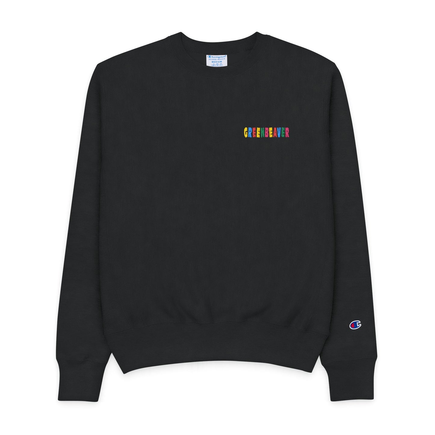 Men’s Champion Crewneck Sweatshirt with 'GREENBEAVER' Embroidered Print