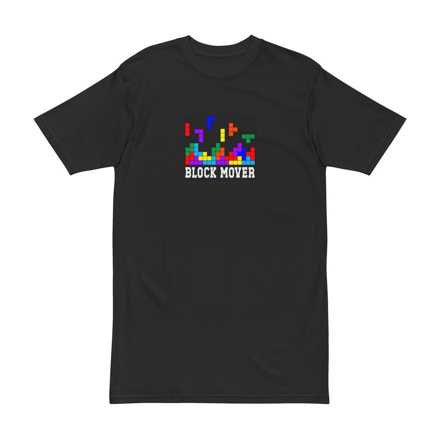 Men's Heavyweight Tee- Block Mover Graphic Design