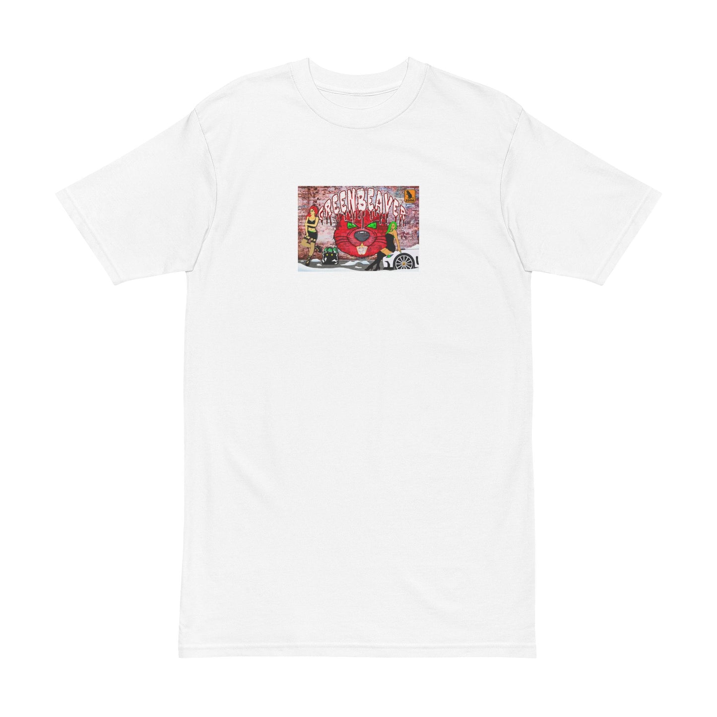 Brickfare Beaver Men's Heavyweight Tee, Graphic Tee, Gift for Artists, Unique T-shirt, Street Style Apparel