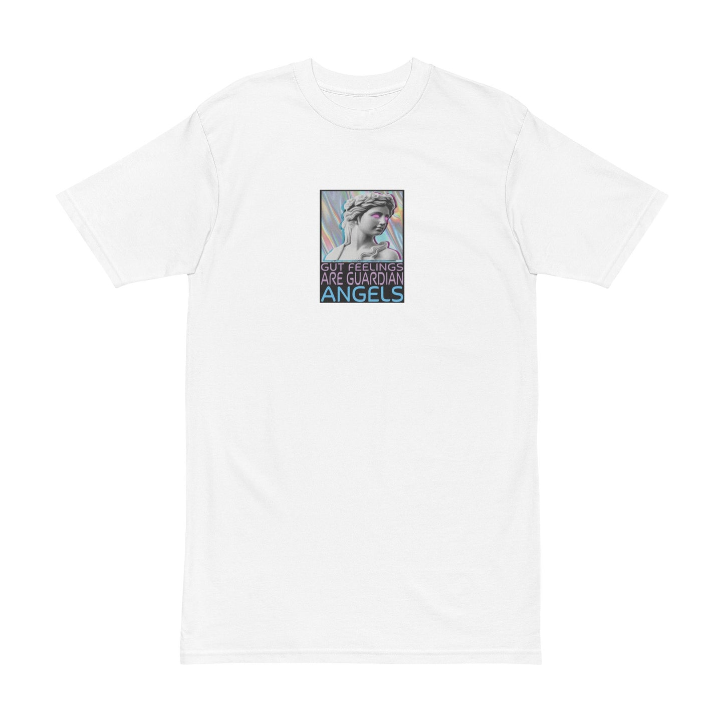 Gut Feelings are Guardian Angels Men's Heavyweight Tee, Graphic T-Shirt, Unique Casual Wear