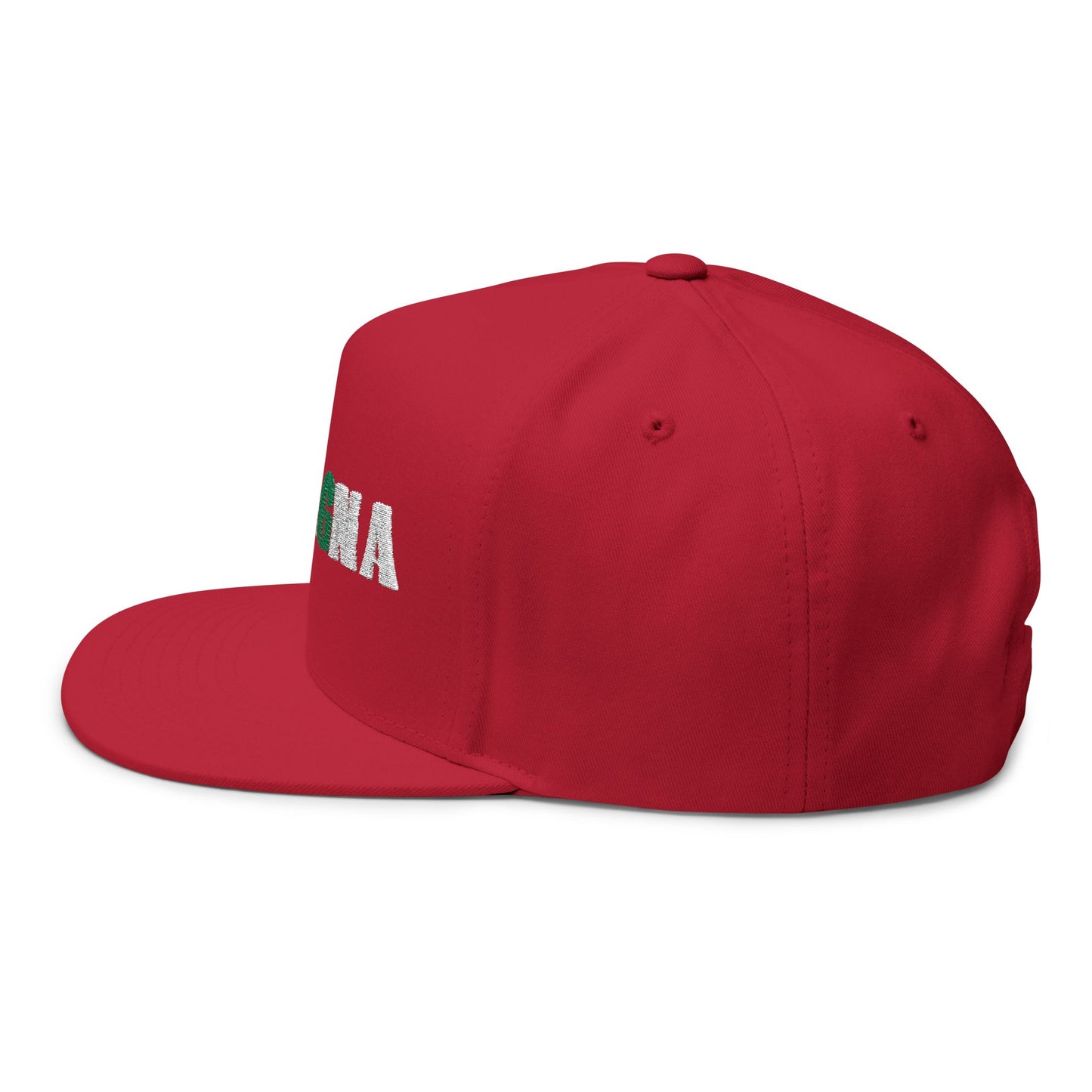 Flat Bill Cap Silent 'G' Embroidered Hat