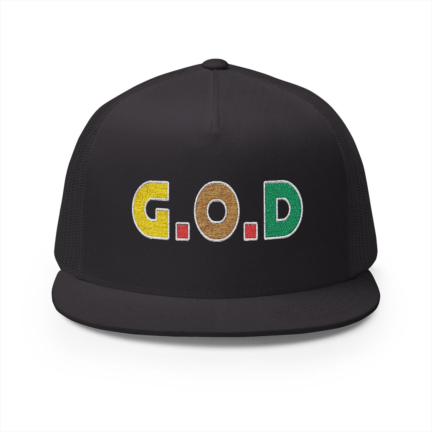 Trucker Cap - Gold Oil & ***** Embroidery Design