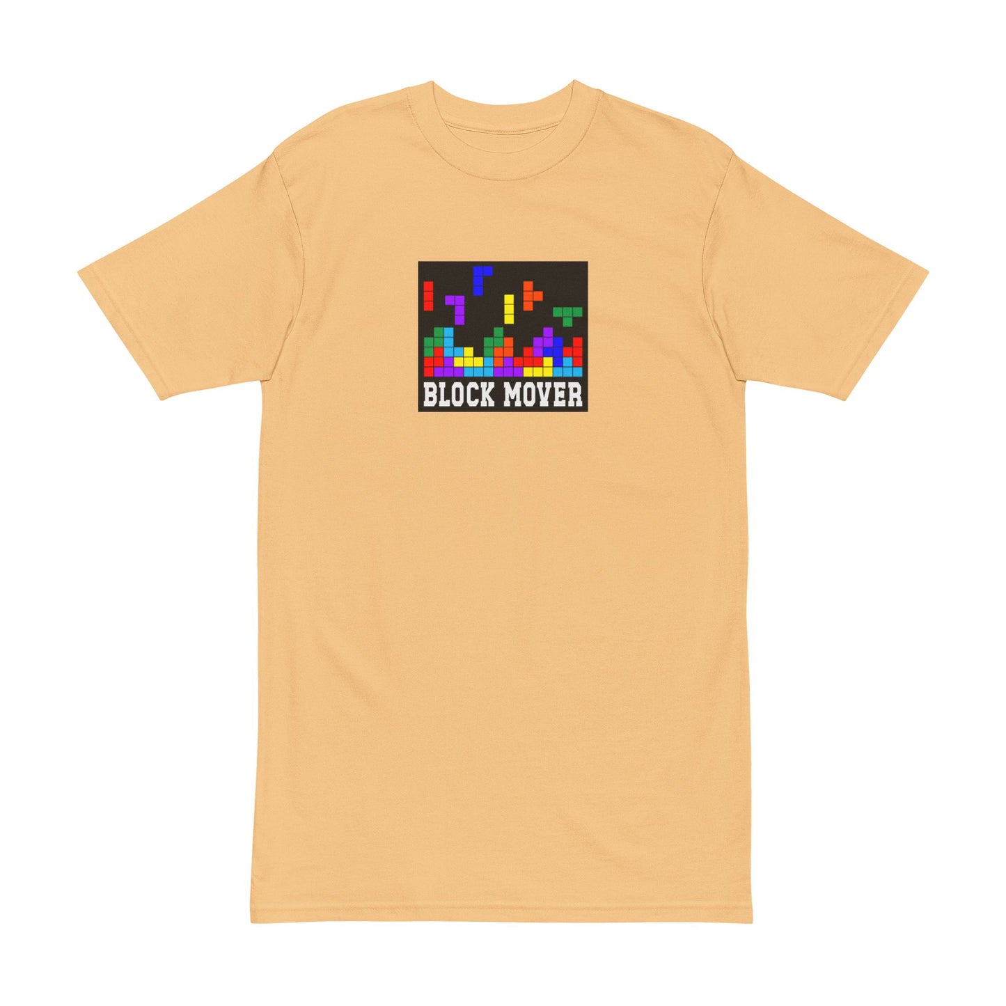 Men's Heavyweight Tee- Block Mover Graphic Design