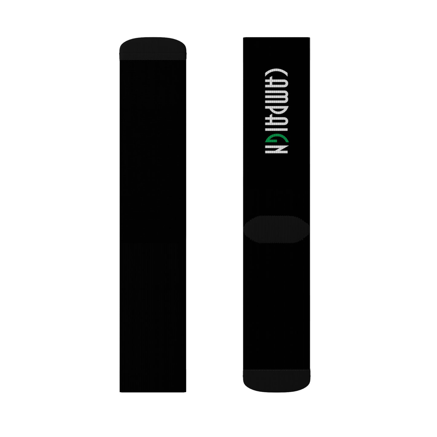 'Campaign' Black Sublimation Socks, Trendy Socks for Everyday Wear