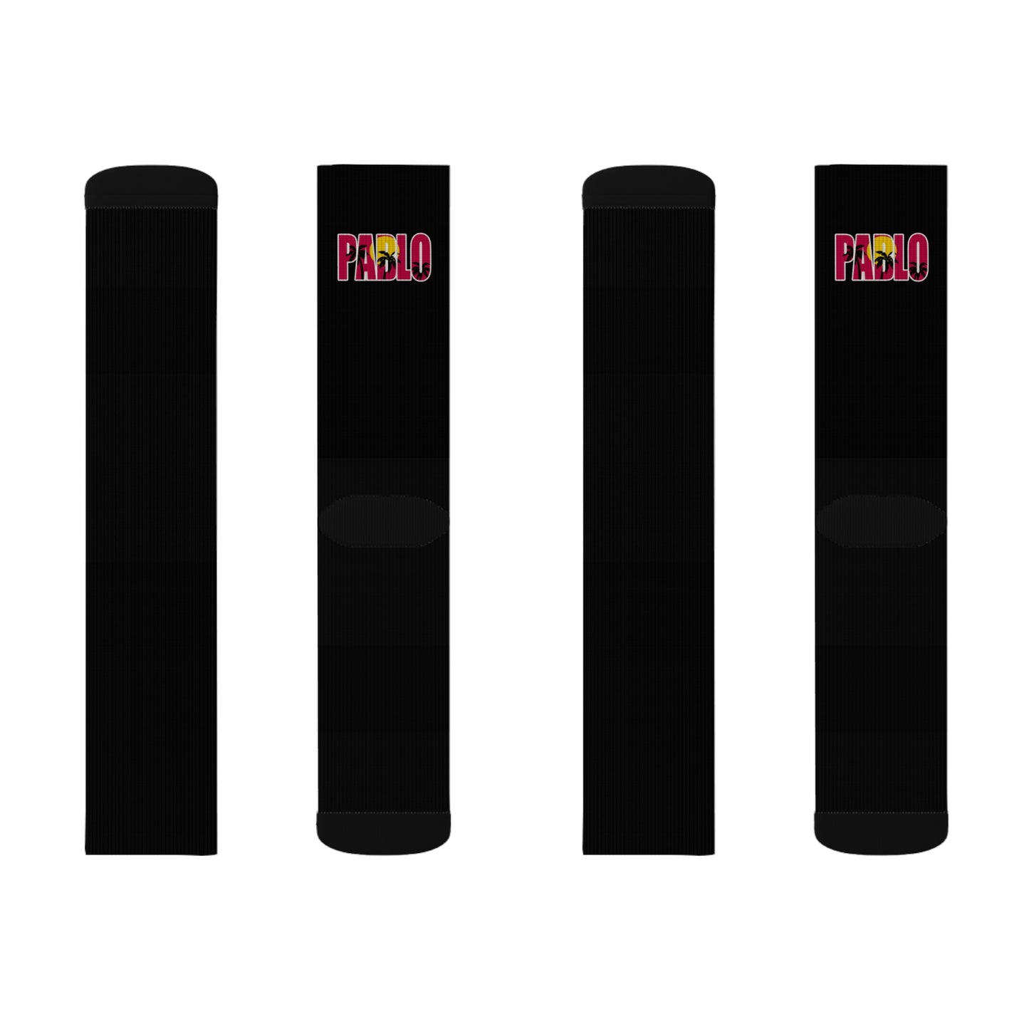 'PABLO' Black Sublimation Socks