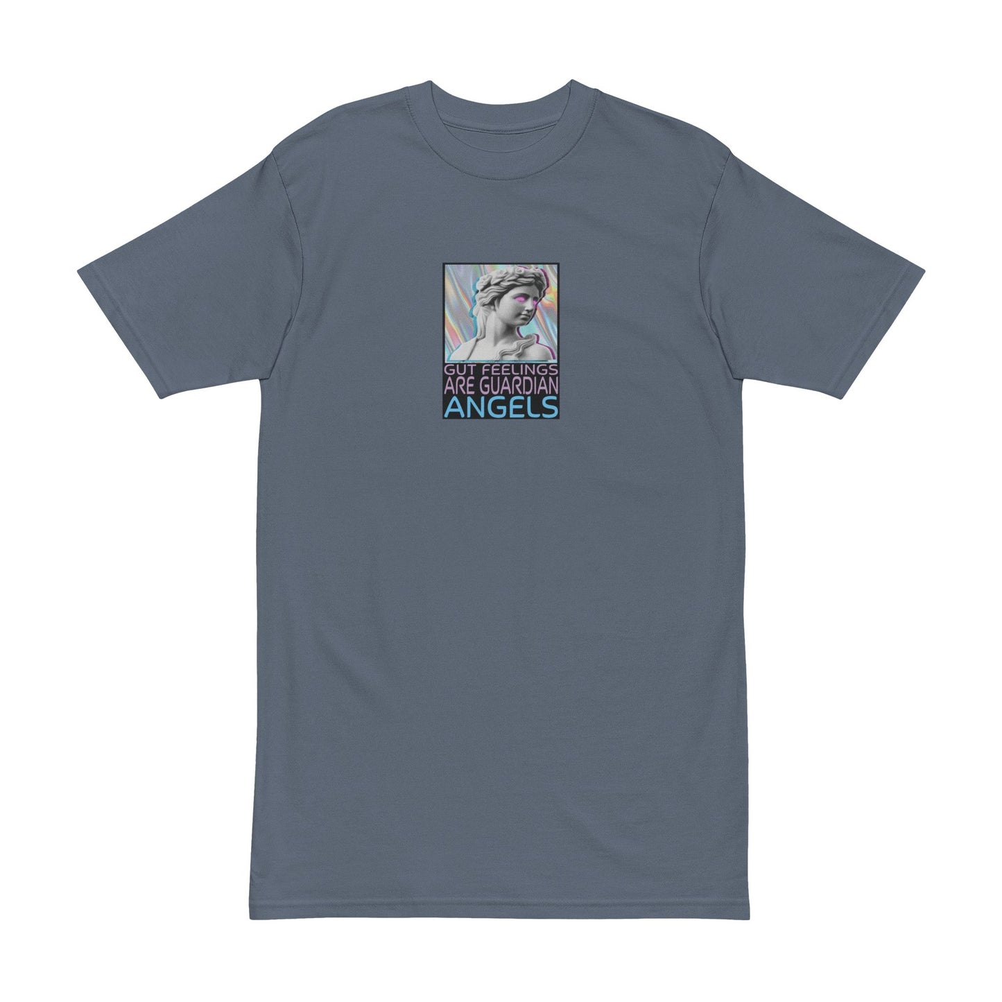 Gut Feelings are Guardian Angels Men's Heavyweight Tee, Graphic T-Shirt, Unique Casual Wear