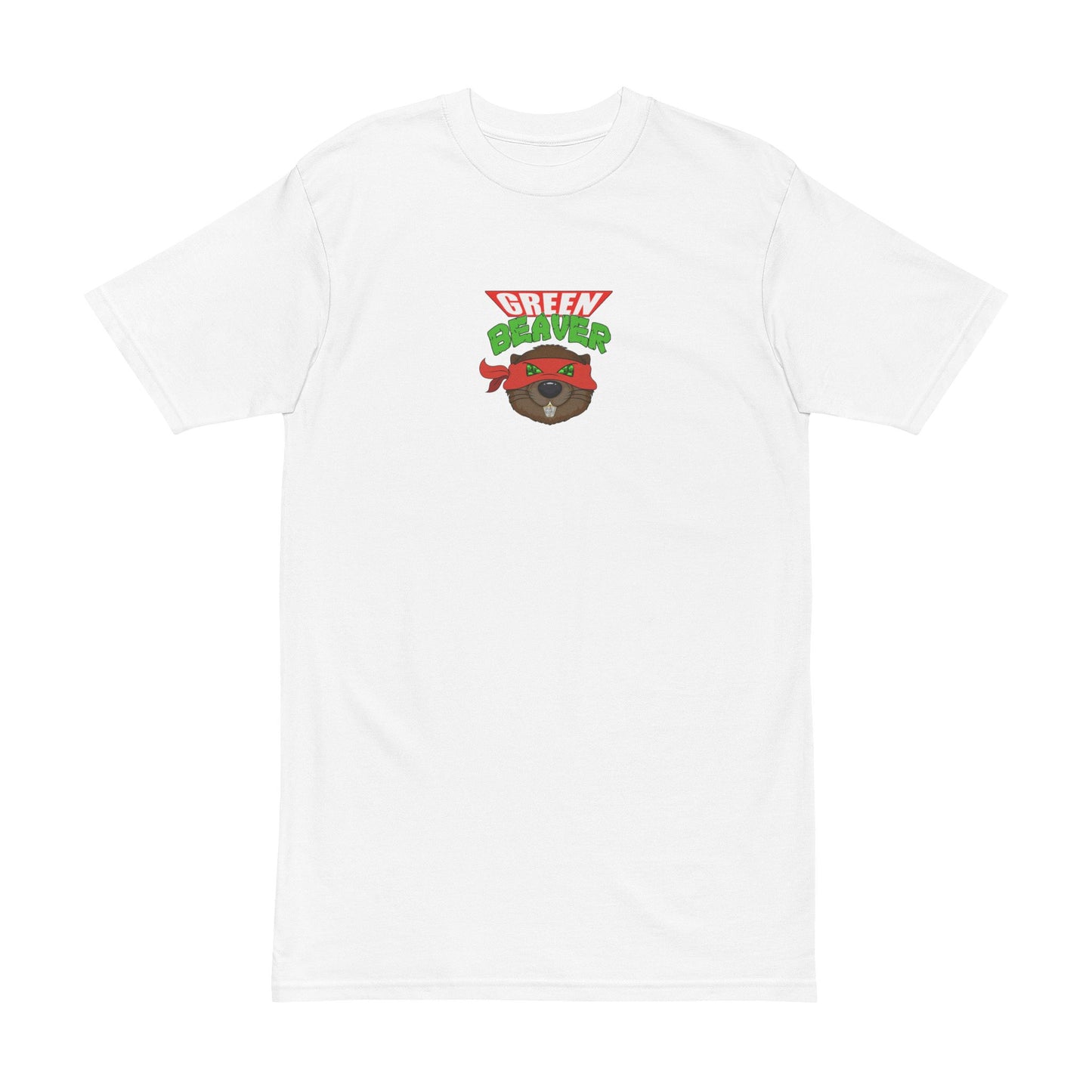 Men's Heavyweight Tee with 'GREENBEAVER' Design