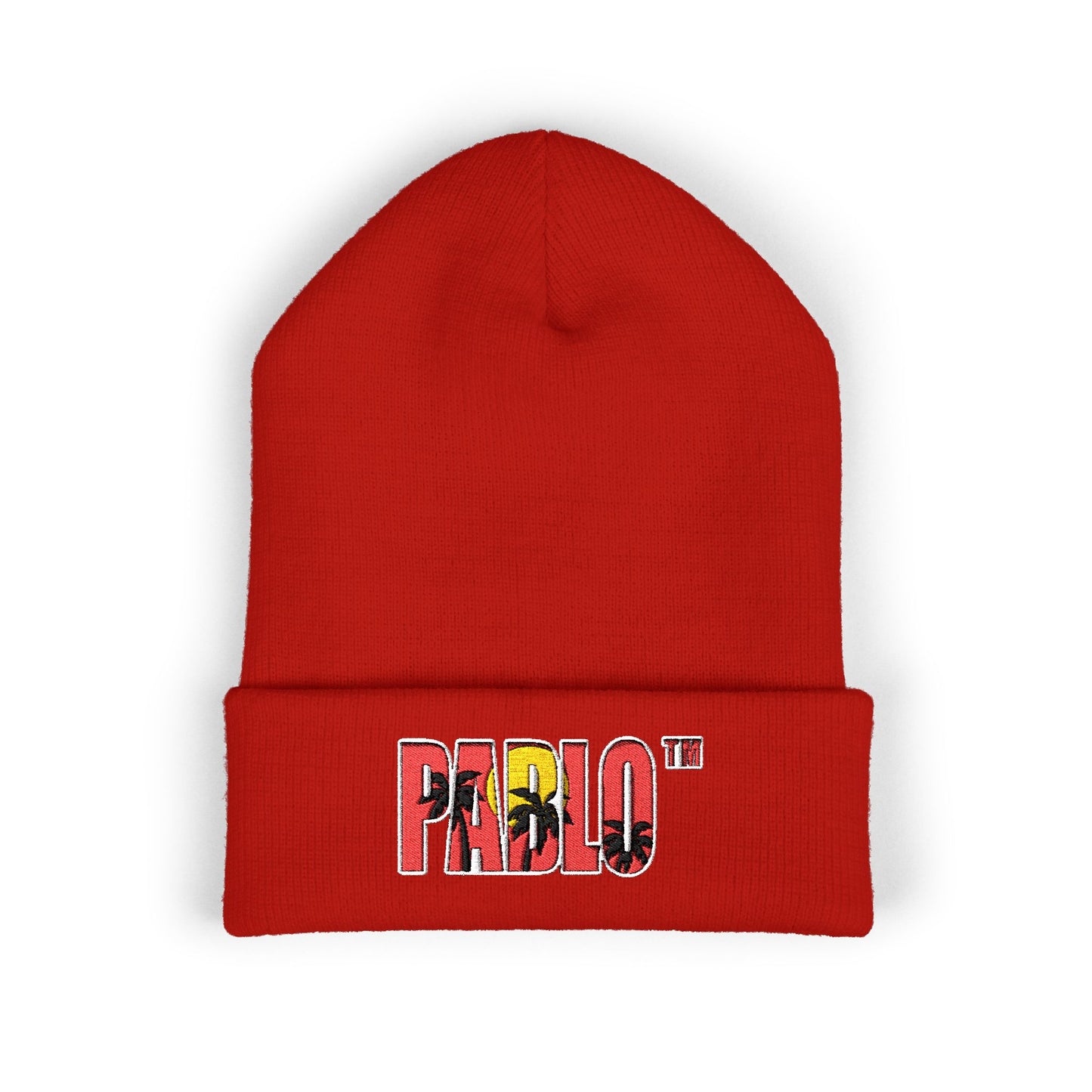 Embroidered 'PABLO' Beanie | Classic Cuffed Hat, Winter Streetwear Style