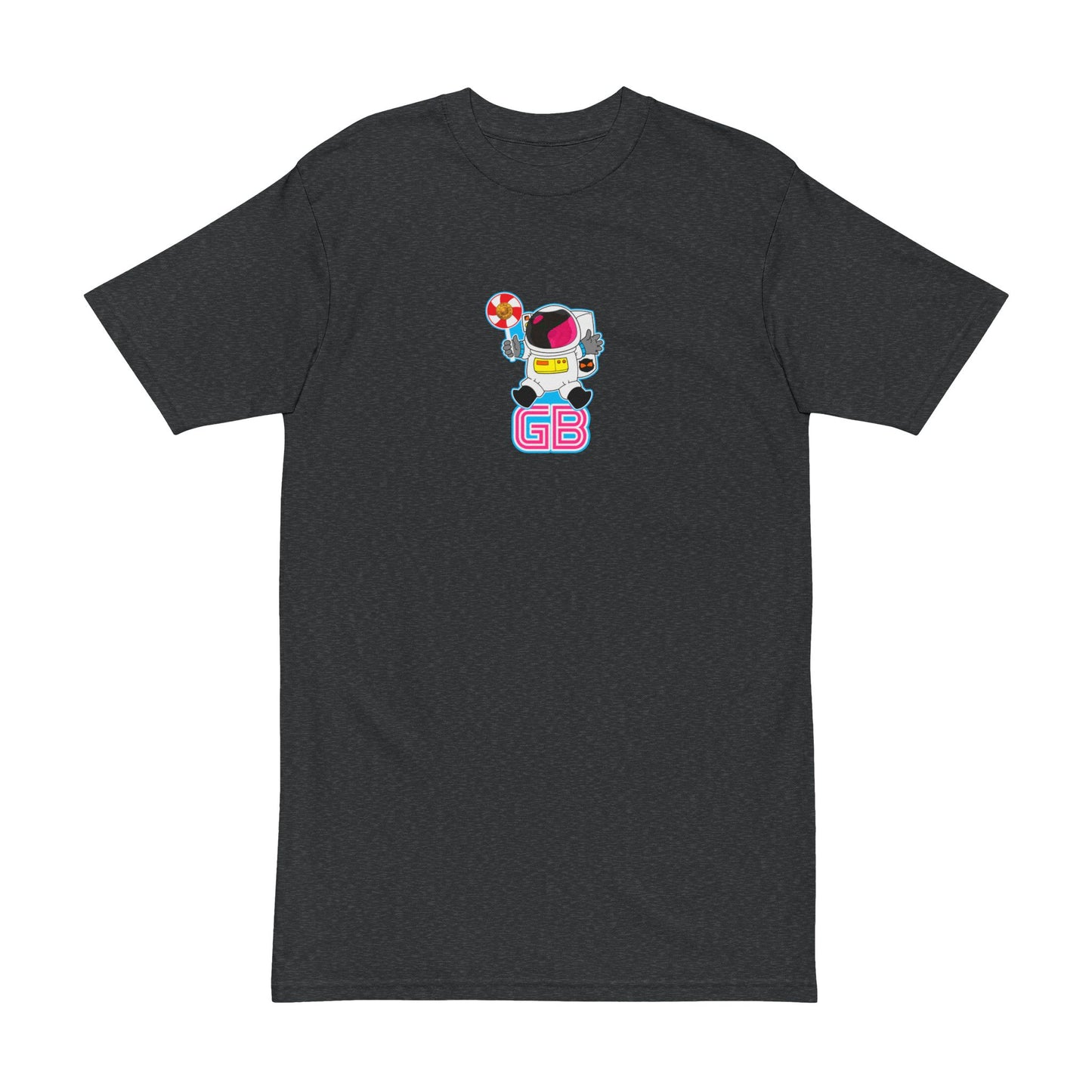 Men's Heavyweight Tee with Space Beaver Design, Streetwear Style