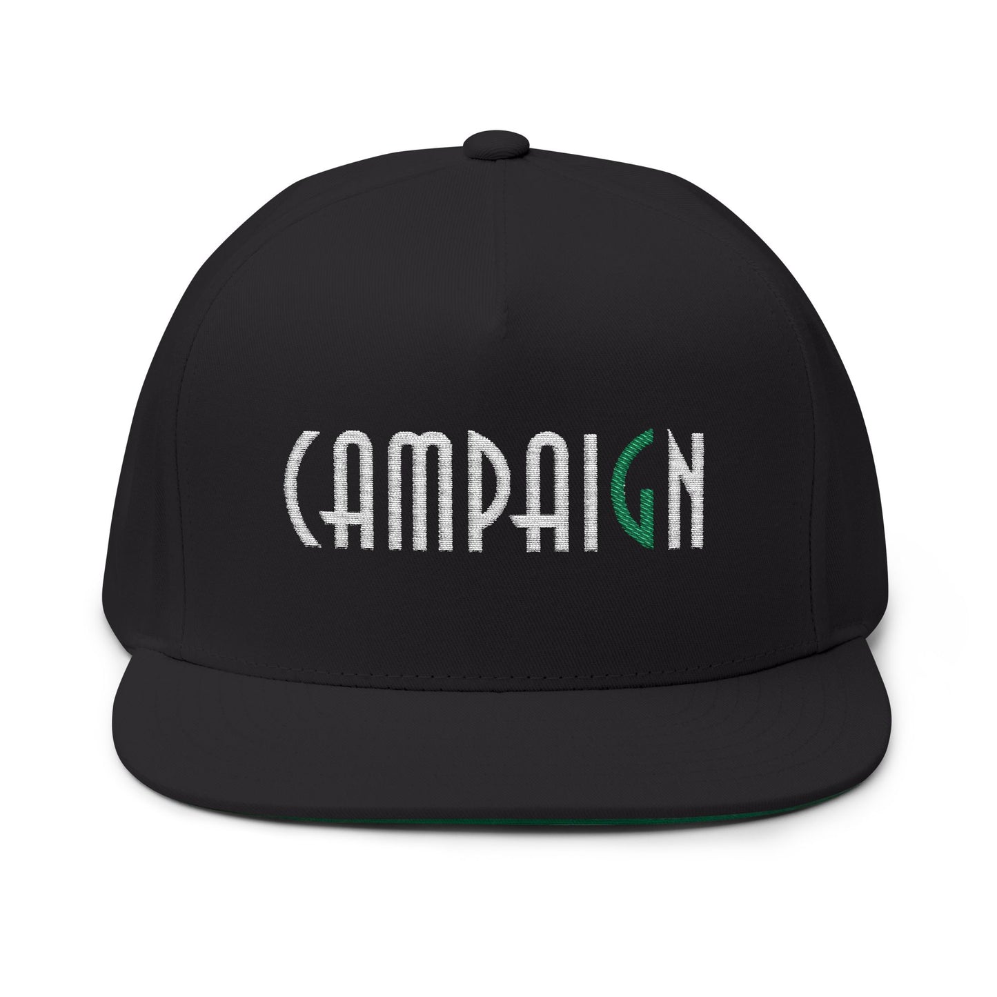 Flat Bill Cap Silent 'G' Embroidered Hat