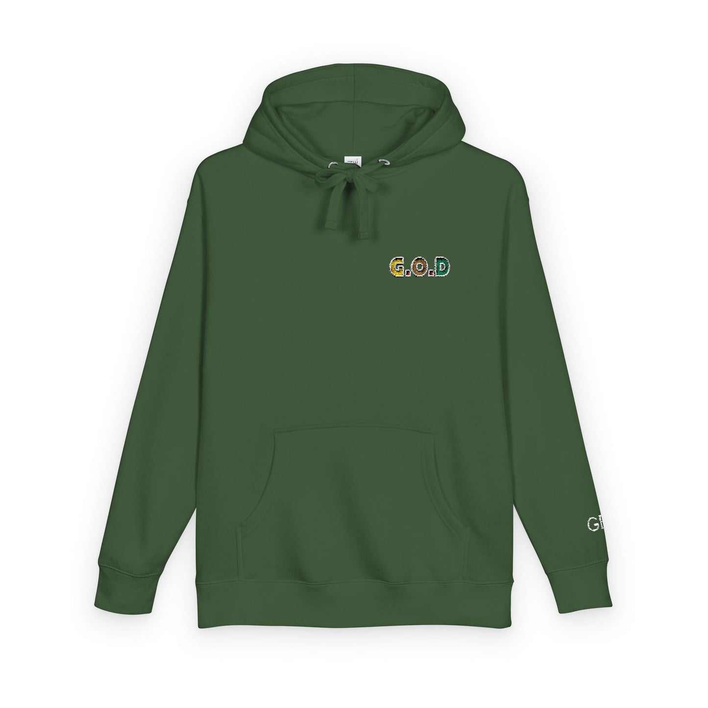 'Gold Oil Drugs' Embroidered Unisex Fleece Hoodie
