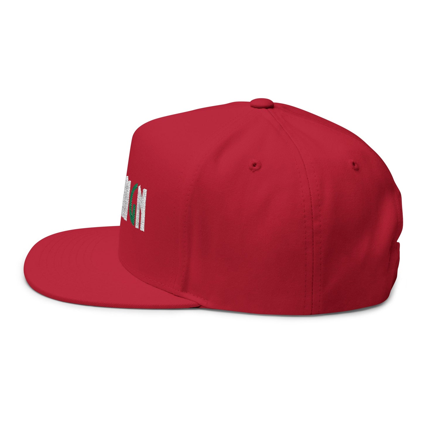 Flat Bill Cap Silent 'G' Embroidered Hat