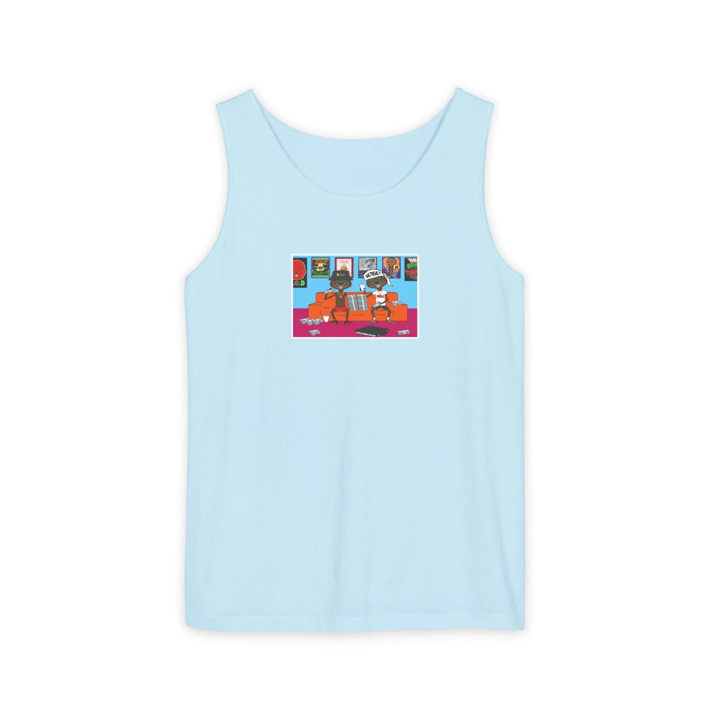 Tank Top - Two Beavers One Couch Graphic Design
