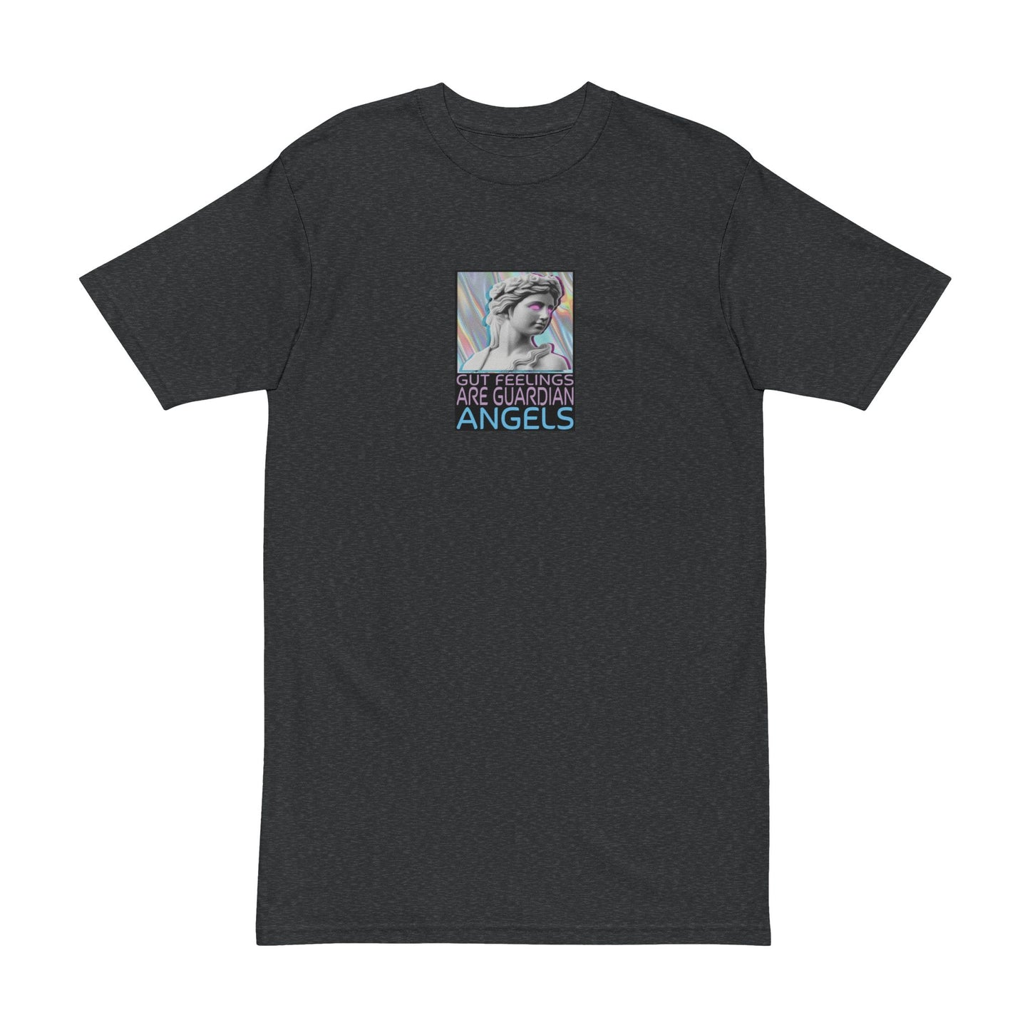Gut Feelings are Guardian Angels Men's Heavyweight Tee, Graphic T-Shirt, Unique Casual Wear