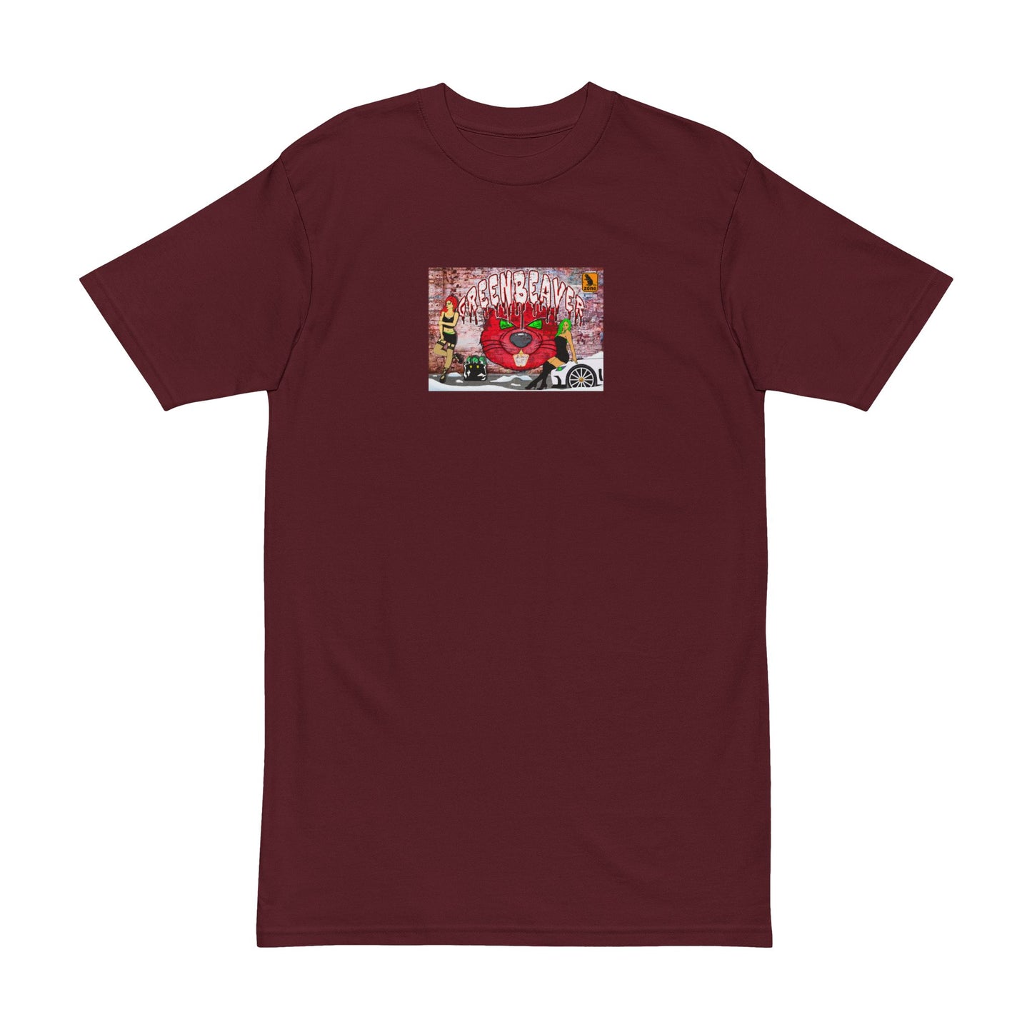 Brickfare Beaver Men's Heavyweight Tee, Graphic Tee, Gift for Artists, Unique T-shirt, Street Style Apparel