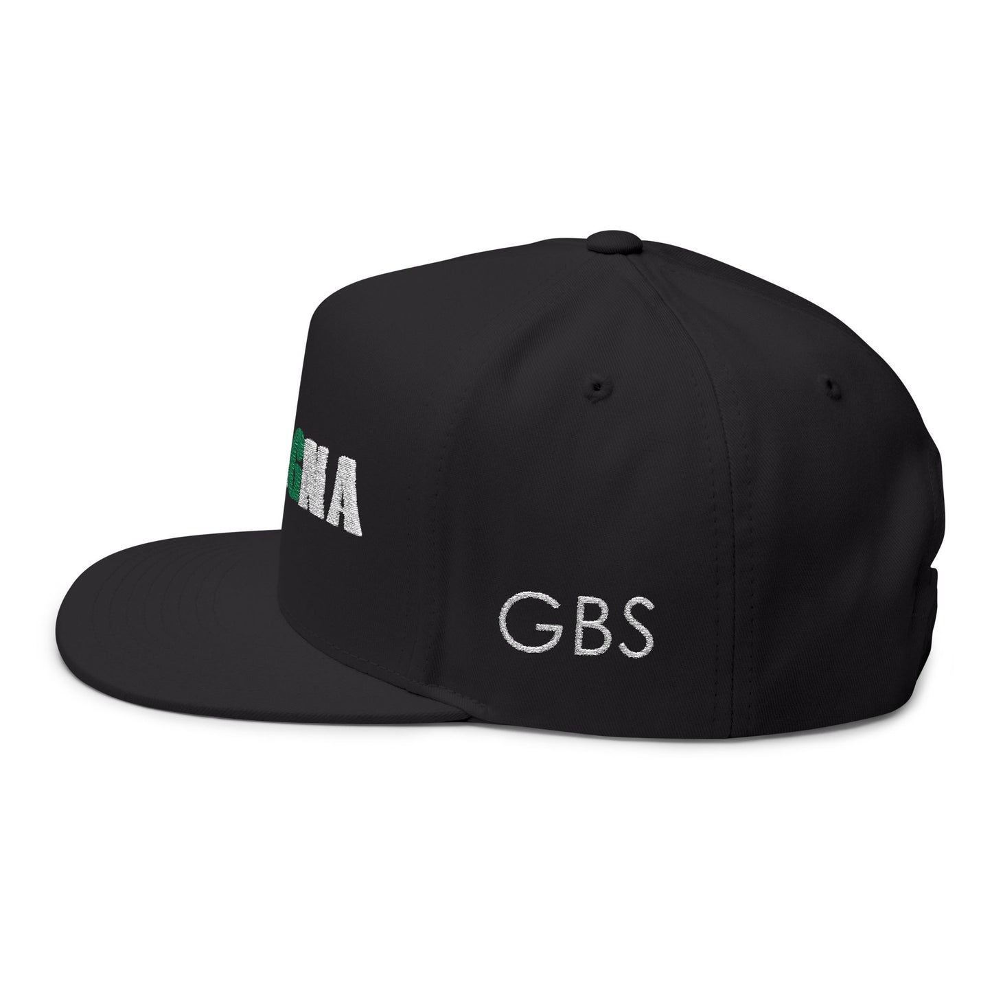 Flat Bill Cap Silent 'G' Embroidered Hat