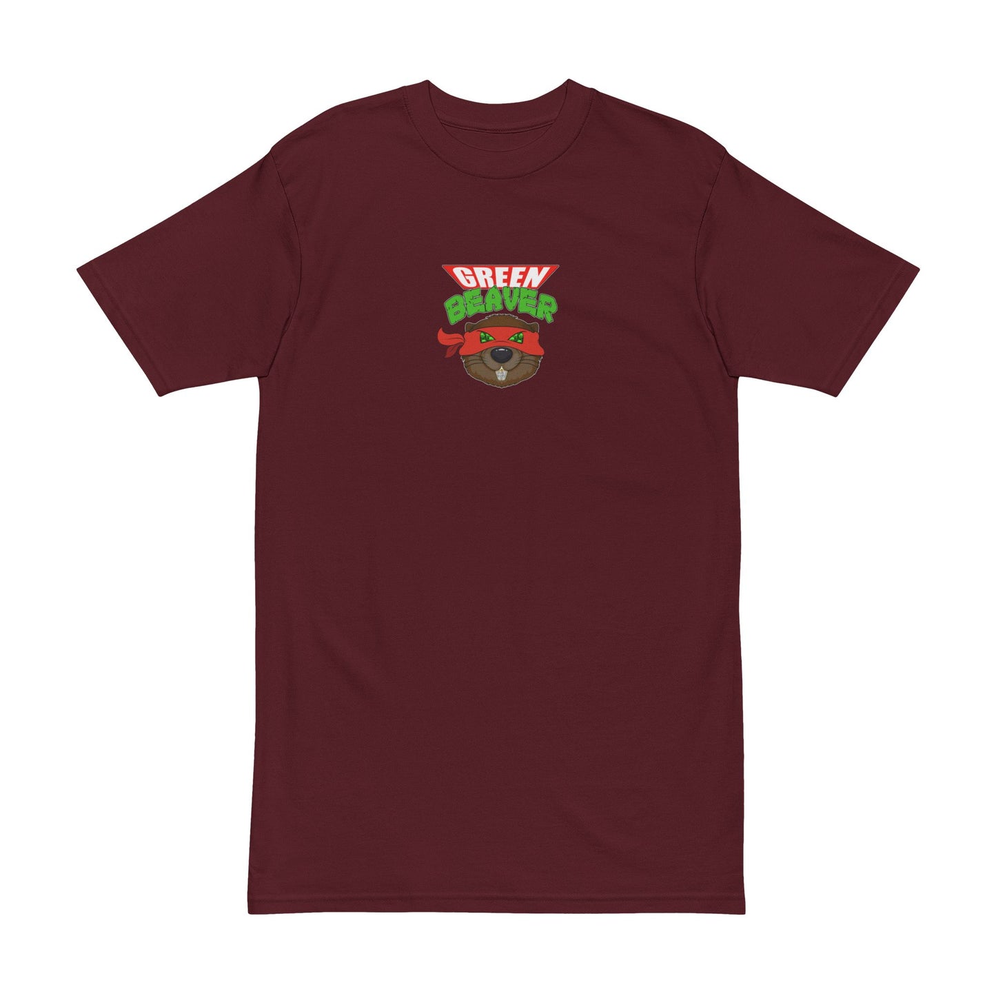 Men's Heavyweight Tee with 'GREENBEAVER' Design