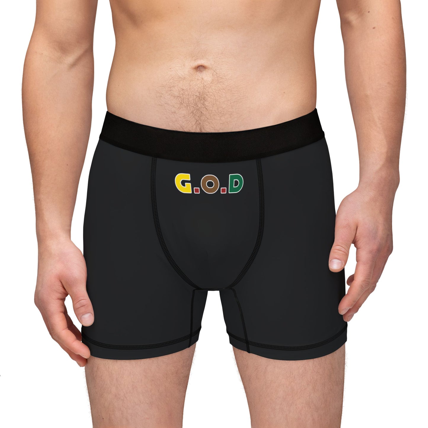 Stylish Men's Boxers with Vibrant 'Gold Oil Drugs' Design, Everyday Comfort, Fun Bedroom Essentials