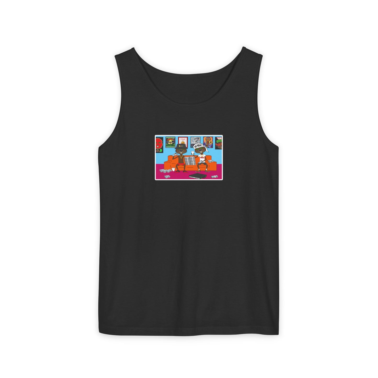 Tank Top - Two Beavers One Couch Graphic Design