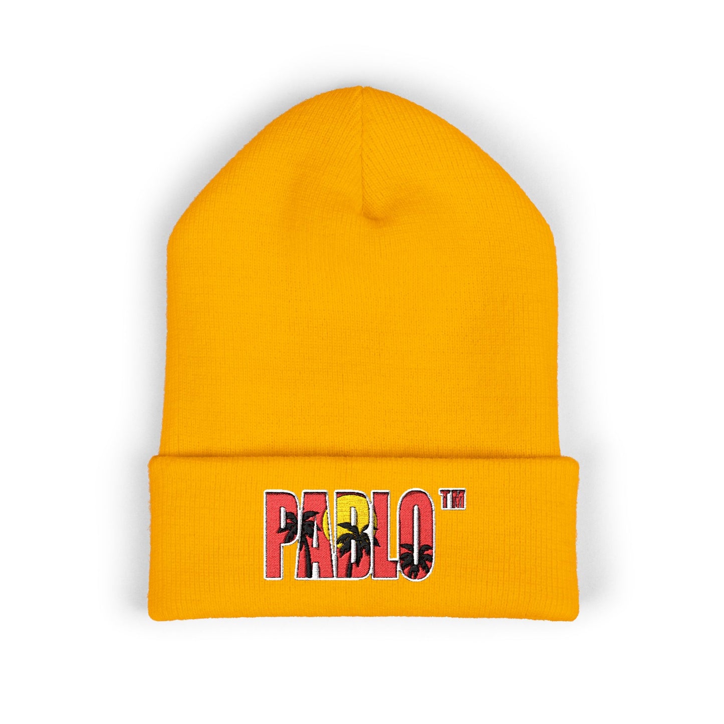 Embroidered 'PABLO' Beanie | Classic Cuffed Hat, Winter Streetwear Style