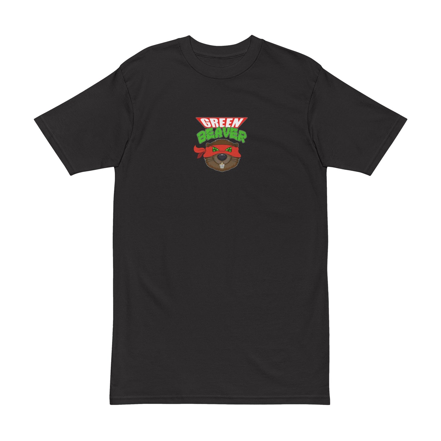 Men's Heavyweight Tee with 'GREENBEAVER' Design