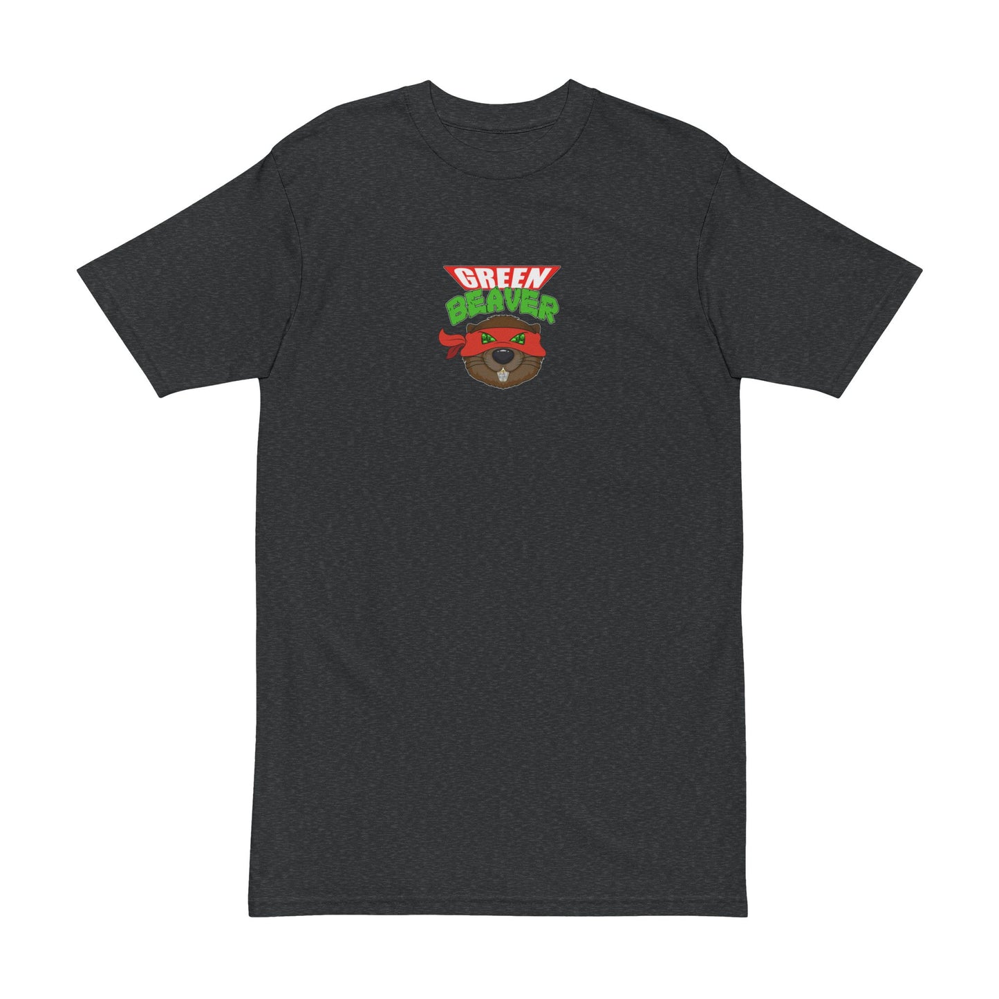 Men's Heavyweight Tee with 'GREENBEAVER' Design