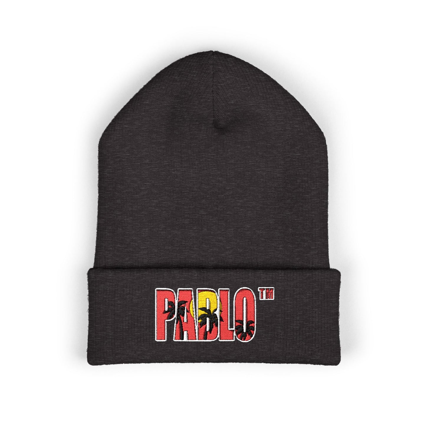 Embroidered 'PABLO' Beanie | Classic Cuffed Hat, Winter Streetwear Style