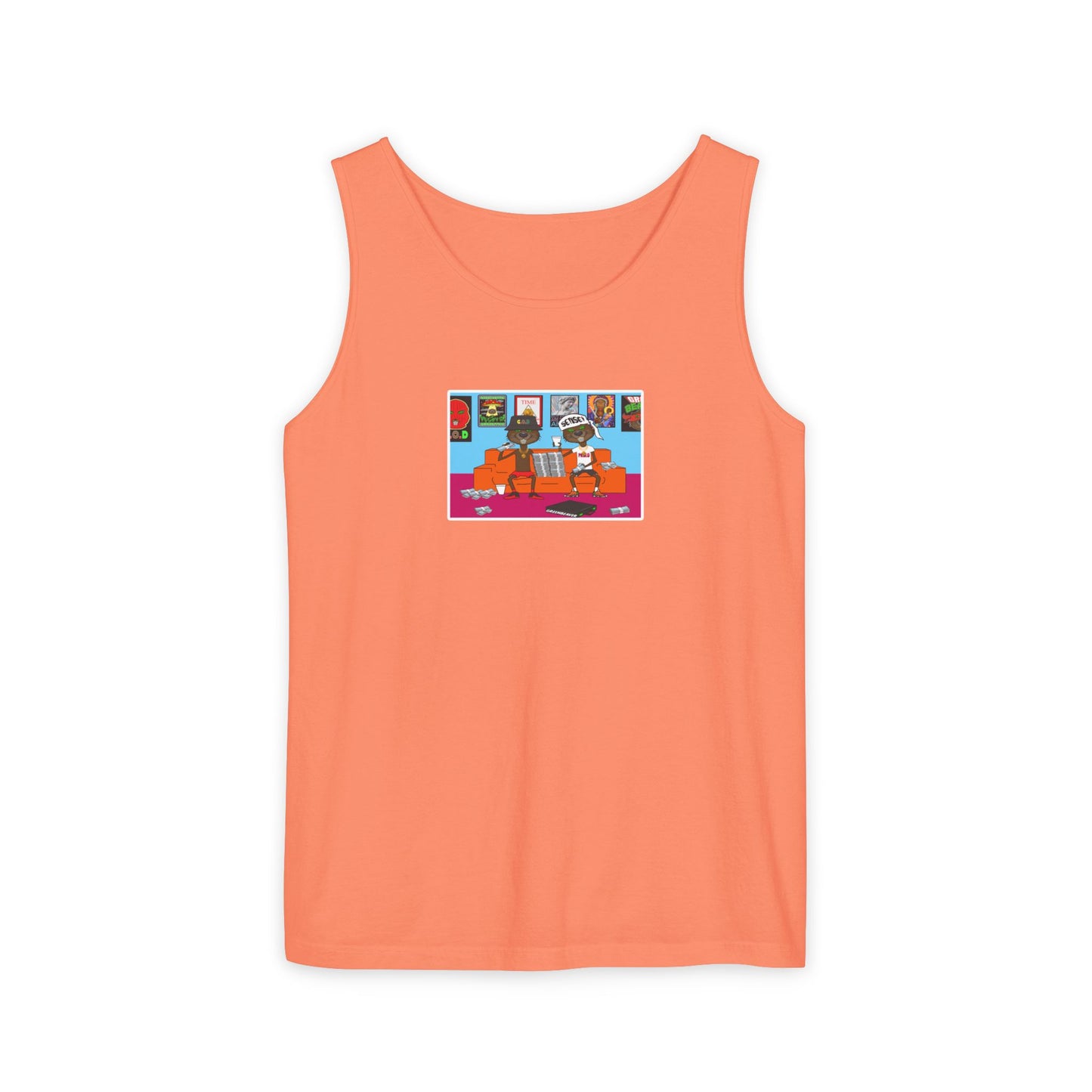 Tank Top - Two Beavers One Couch Graphic Design