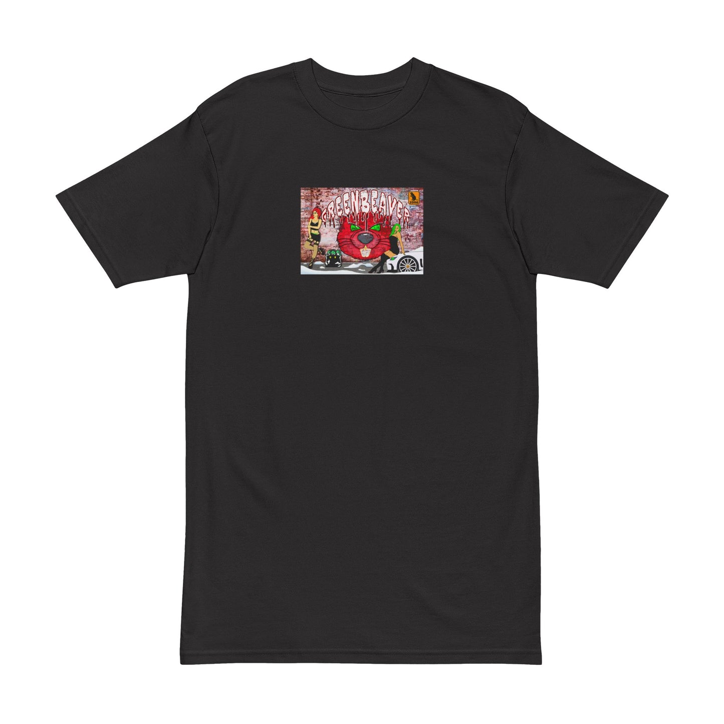 Brickfare Beaver Men's Heavyweight Tee, Graphic Tee, Gift for Artists, Unique T-shirt, Street Style Apparel