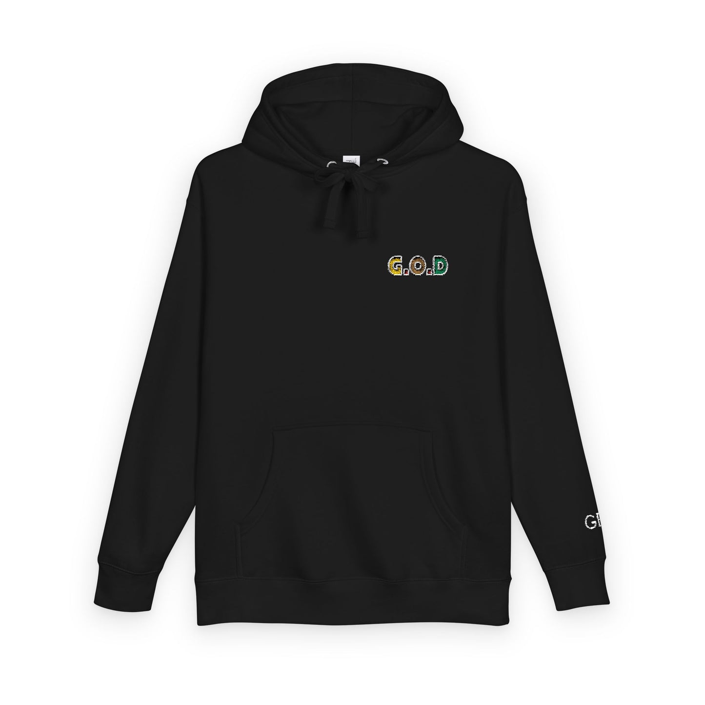 'Gold Oil Drugs' Embroidered Unisex Fleece Hoodie