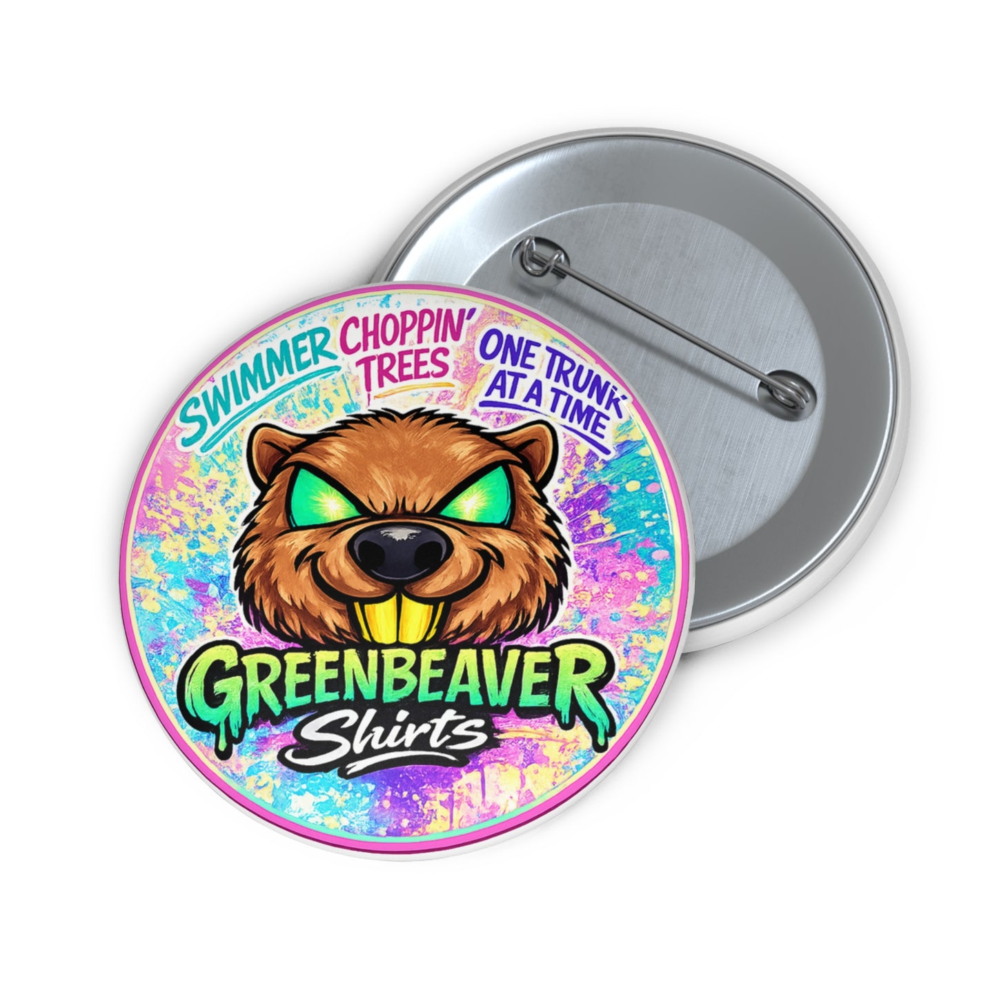 Choppin Trees Pin Button