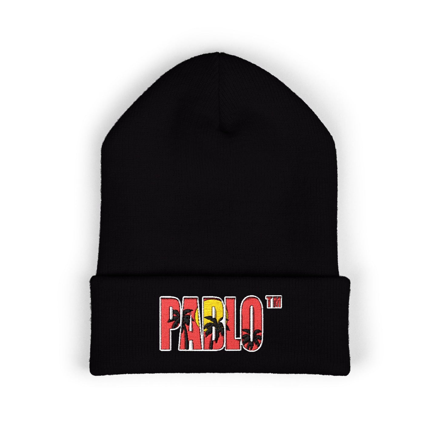 Embroidered 'PABLO' Beanie | Classic Cuffed Hat, Winter Streetwear Style