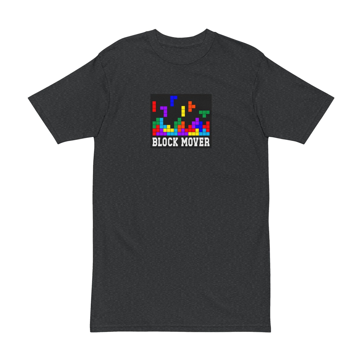 Men's Heavyweight Tee- Block Mover Graphic Design