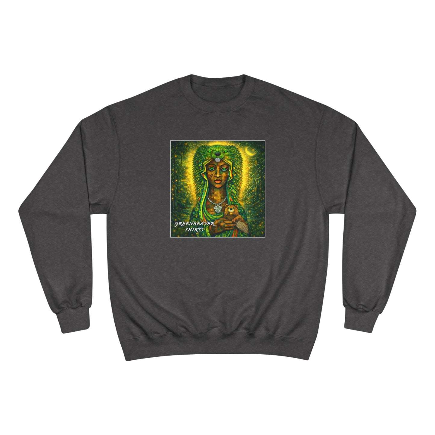 Green Madonna Champion Sweatshirt