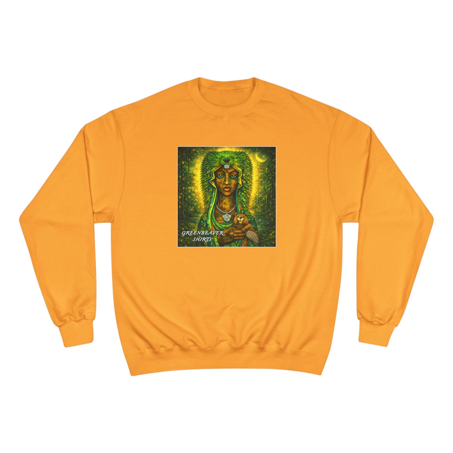 Green Madonna Champion Sweatshirt