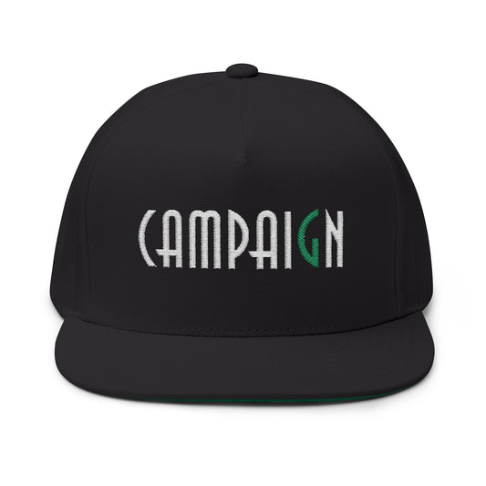 Flat Bill Cap Silent 'G' Embroidered Hat