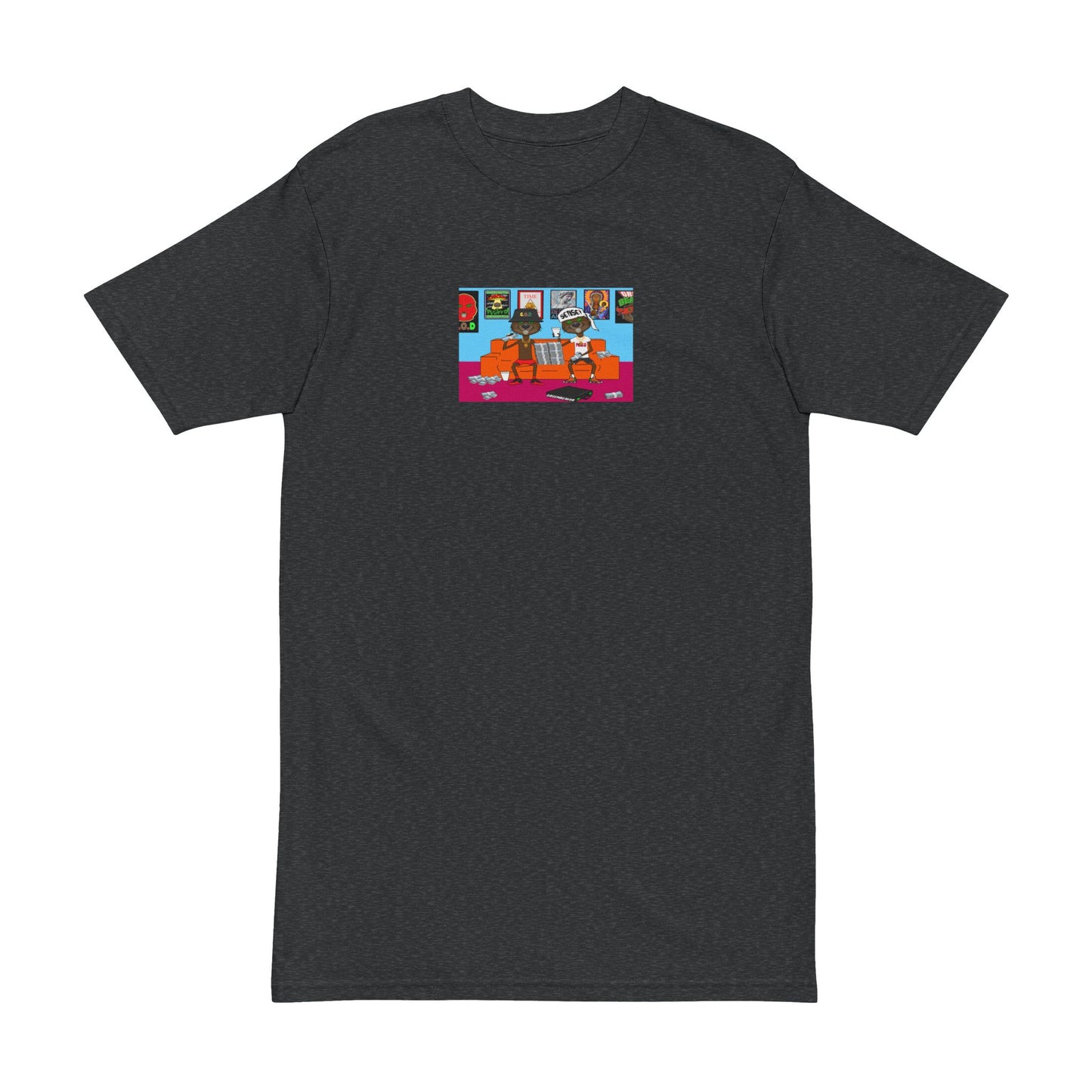 Two Beavers One Couch Men's Heavyweight Tee, Graphic T-Shirt, Unique Casual Wear